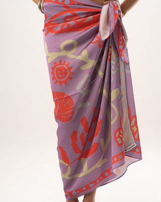 Seashell Satin Flowy Wrap Flowy Wraps IN YOUR SHOE