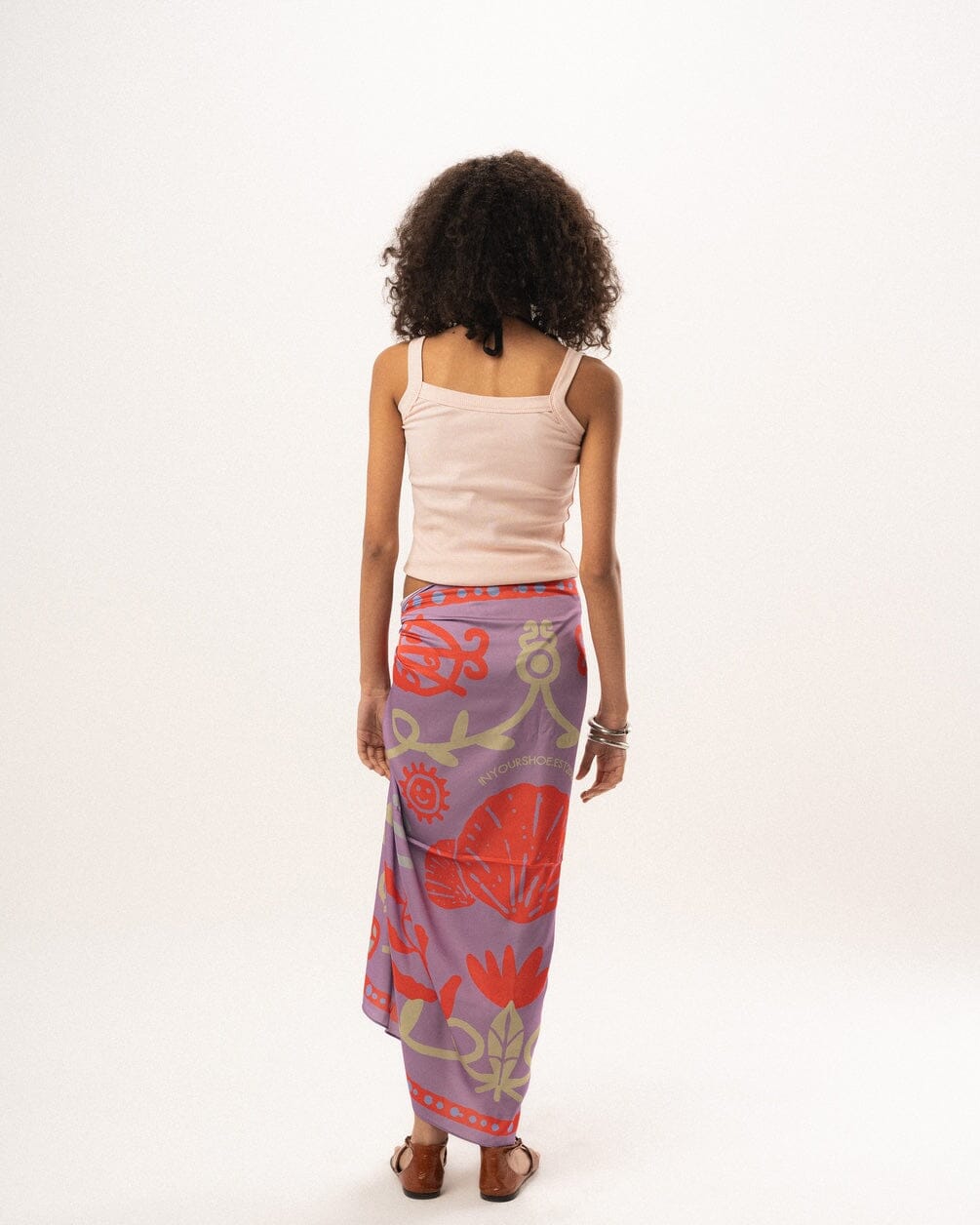 Seashell Satin Flowy Wrap Flowy Wraps IN YOUR SHOE