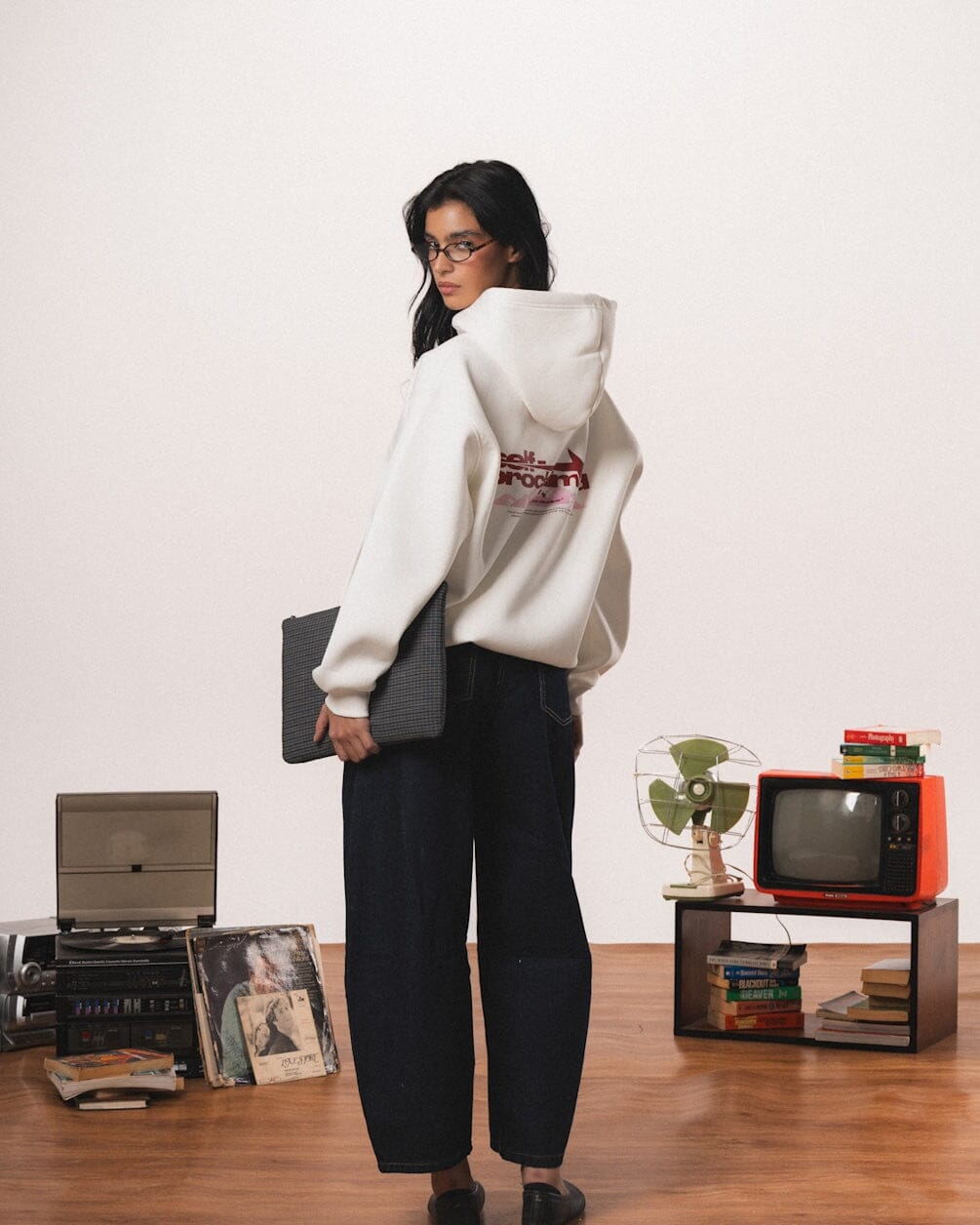 Self Proclaimed Oversized Hoodie Printed Hoodies IN YOUR SHOE