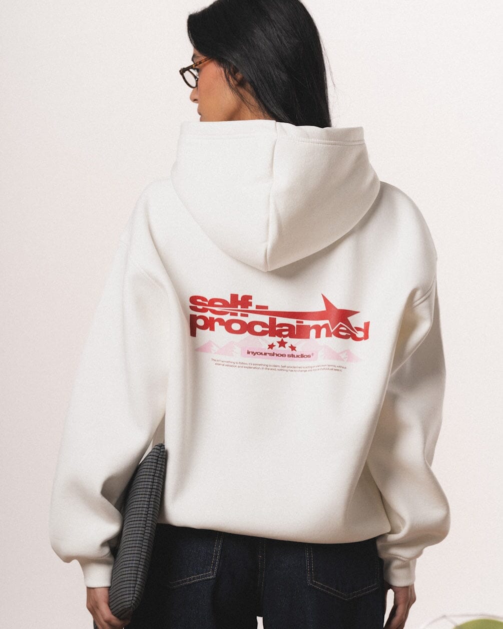 Self Proclaimed Oversized Hoodie Printed Hoodies IN YOUR SHOE XL