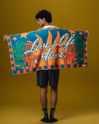 Silver Sands Live Life Towel Beach Towels IYS X ZED