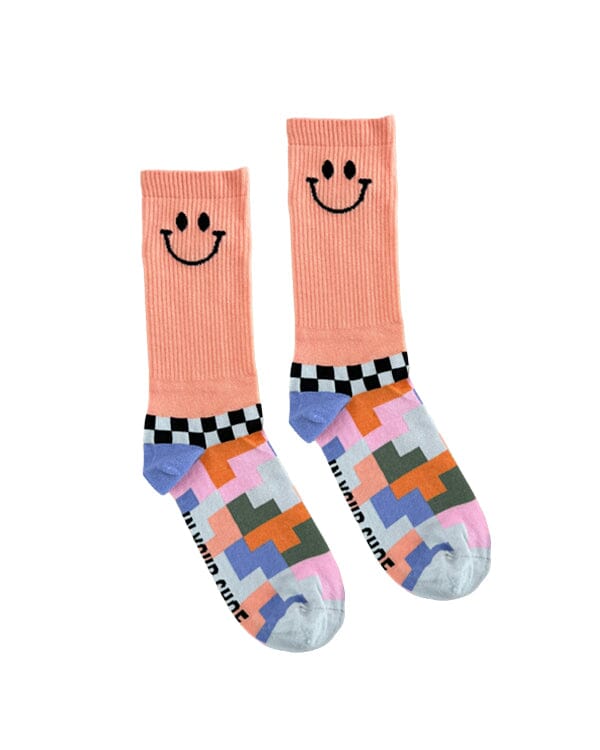 Smiley Pixels (Long Socks) Neck Socks In Your Shoe 