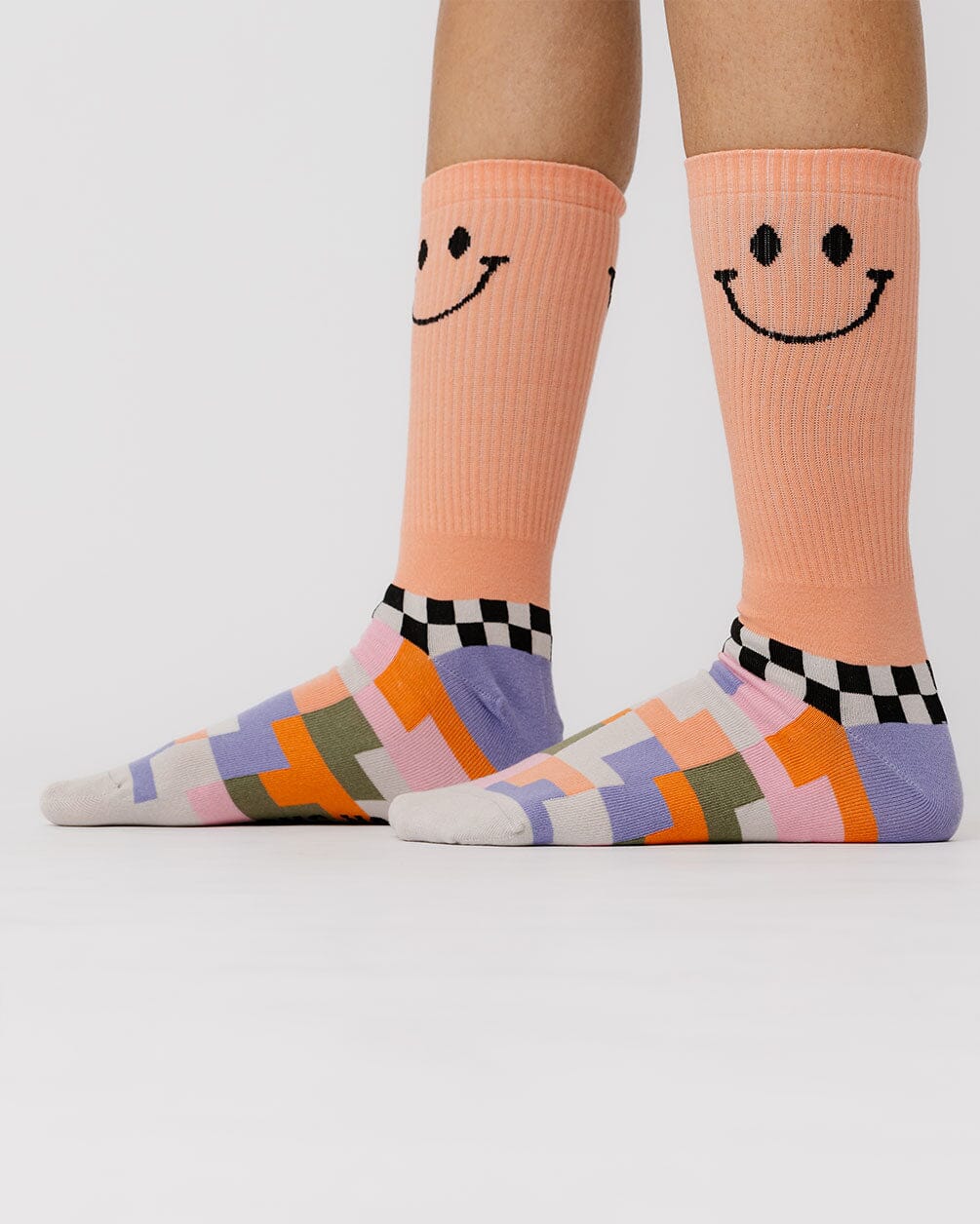 Smiley Pixels Neck Socks Neck Socks In Your Shoe 