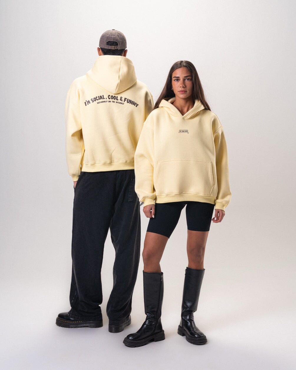 Social On Social Media Boxy Hoodie Boxy Hoodies IN YOUR SHOE S
