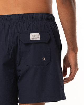 Solid Navy Blue Swim Shorts Swim Shorts IN YOUR SHOE XL