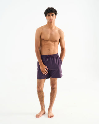 Solid Purple Swim Shorts Swim Shorts IN YOUR SHOE S