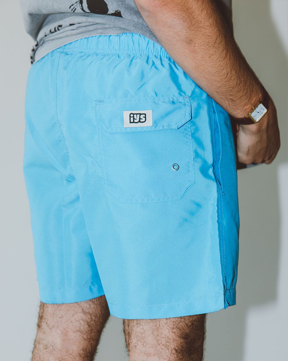 Solid Turquoise Swim Shorts Swim Shorts IN YOUR SHOE XL