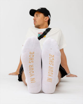 Solid White Short Socks Short Socks In Your Shoe