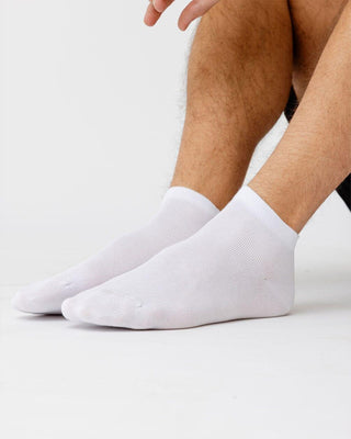 Solid White Short Socks Short Socks In Your Shoe