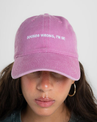 Sounds Wrong Washed Cap Washed Cap IN YOUR SHOE
