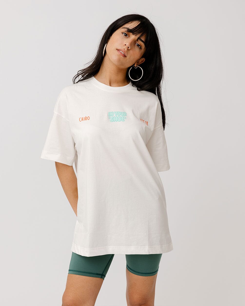 Stay Highdrated Printed Oversized Tee Printed Oversized Tees In Your Shoe S 