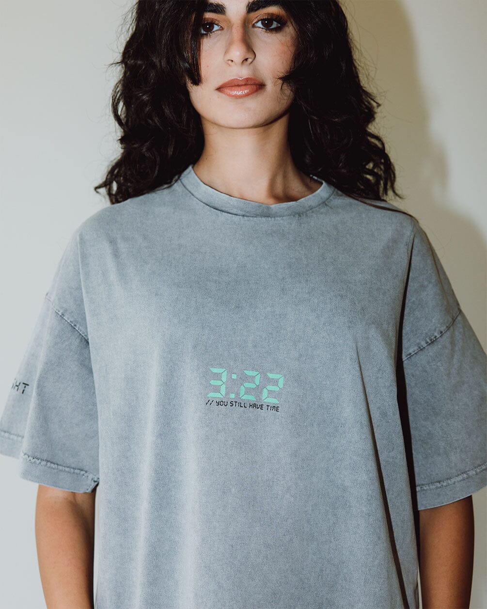 Still Have Time Acid Washed Oversized Tee Washed Oversized Tee IN YOUR SHOE M