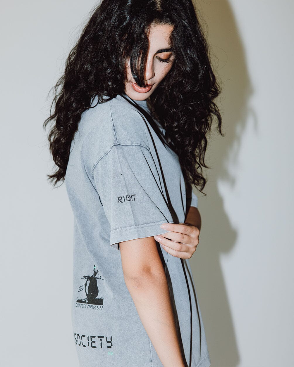 Still Have Time Acid Washed Oversized Tee Washed Oversized Tee IN YOUR SHOE