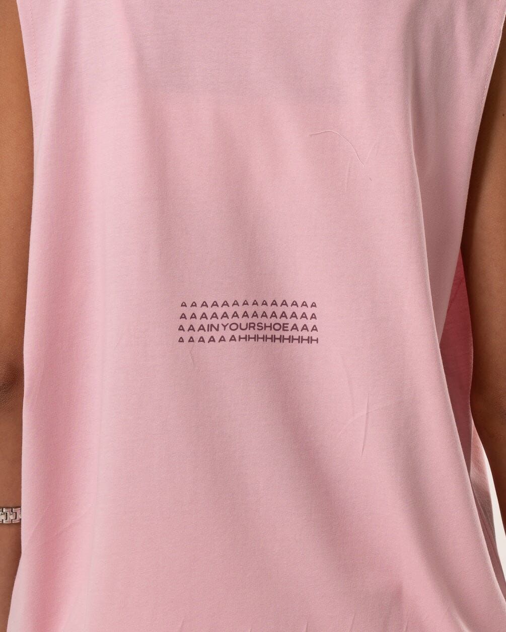 Stop Meditating Sleeveless Tee Sleeveless Tees IN YOUR SHOE XL