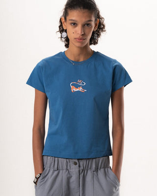 Stretching Cat Loose Fit Baby Tee Baby Tees IN YOUR SHOE M
