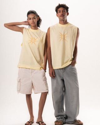 Sunshine Sleeveless Tee Sleeveless Tees IN YOUR SHOE S