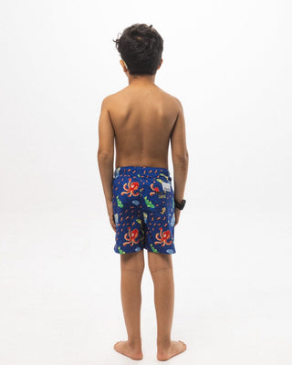 Swimming With The Fishes Kids Swim Shorts Kids Swim Shorts IN YOUR SHOE 4-5