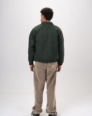 Teal Embroidered Oversized Leather Jacket Leather Jacket IN YOUR SHOE