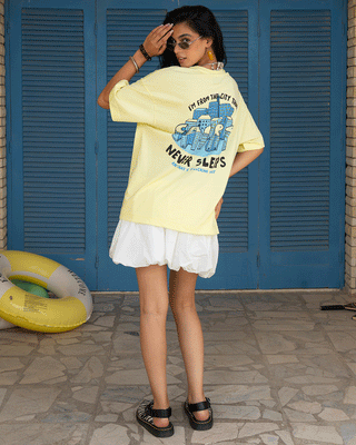 The City That Never Sleeps Oversized Tee Printed Oversized Tees IN YOUR SHOE