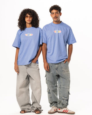 Tired Oversized Tee Printed Oversized Tees IN YOUR SHOE S