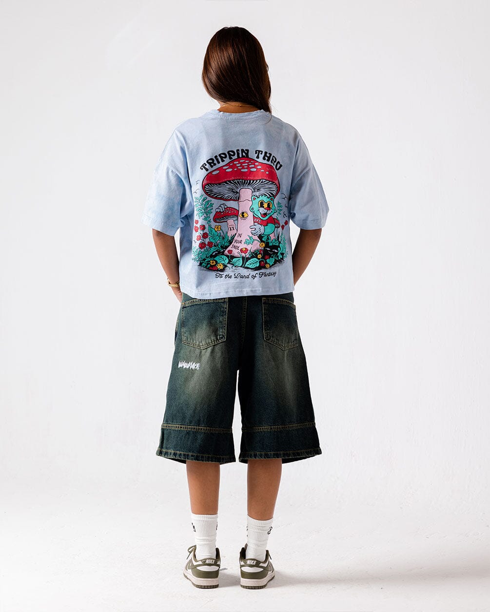 Trippin Thru Cropped Tee Statement Cropped Tee IN YOUR SHOE L