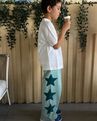 Turquoise Loose Kids Swants Kids Swants IN YOUR SHOE