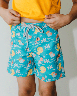 Under The Sea Kids Swim Shorts Kids Swim Shorts In Your Shoe 4-6