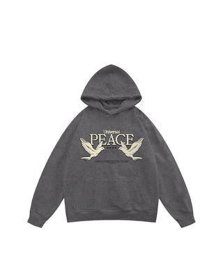 Universal Peace Washed Hoodie Acid Washed Hoodies IN YOUR SHOE