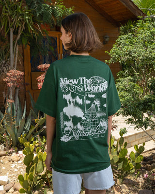 View The World Oversized Tee Printed Oversized Tees IN YOUR SHOE