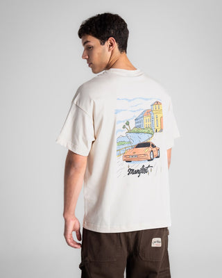 Vintage Car Oversized Tee Printed Oversized Tees IN YOUR SHOE