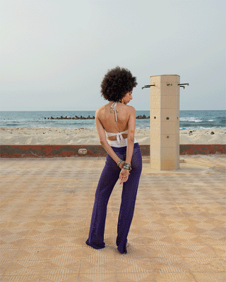 Violet Crochet Pants Pants IN YOUR SHOE