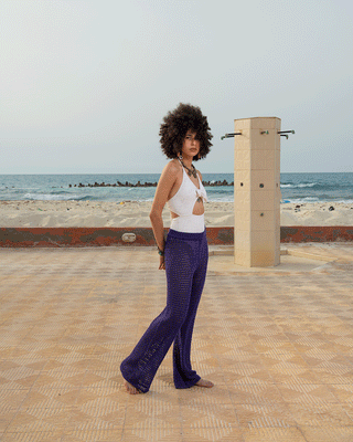 Violet Crochet Pants Pants IN YOUR SHOE L