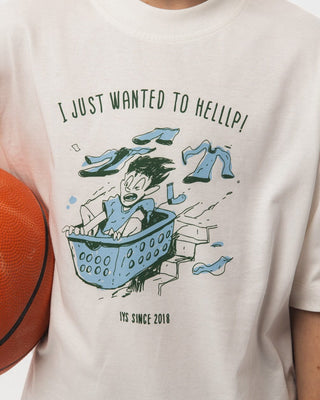 Wanted To Help Oversized Kids Tee Kids Printed Oversized Tees IN YOUR SHOE 12-13