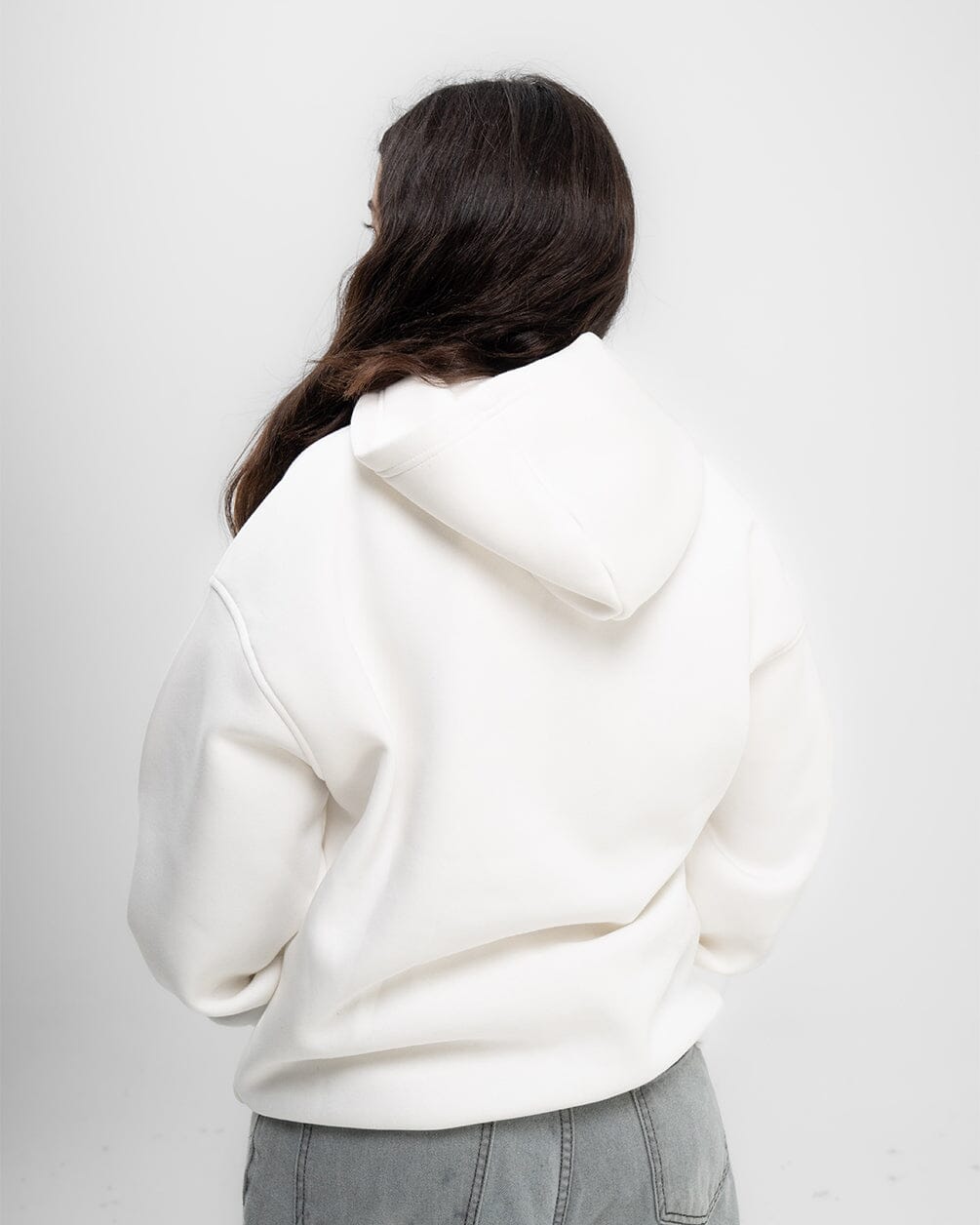 White Basic Hoodie Plain Hoodies IN YOUR SHOE