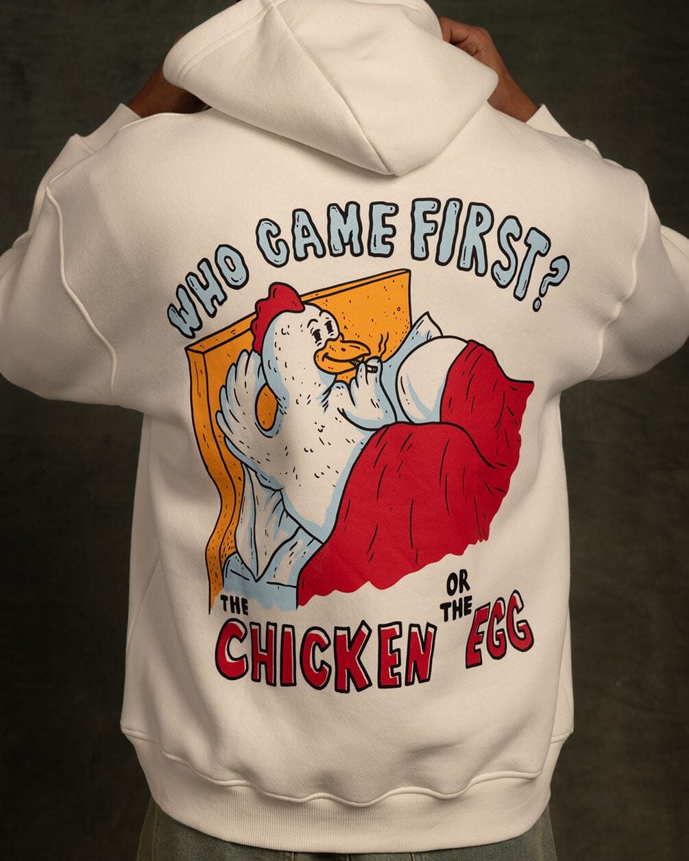 Who Came First Hoodie Printed Hoodies IN YOUR SHOE M
