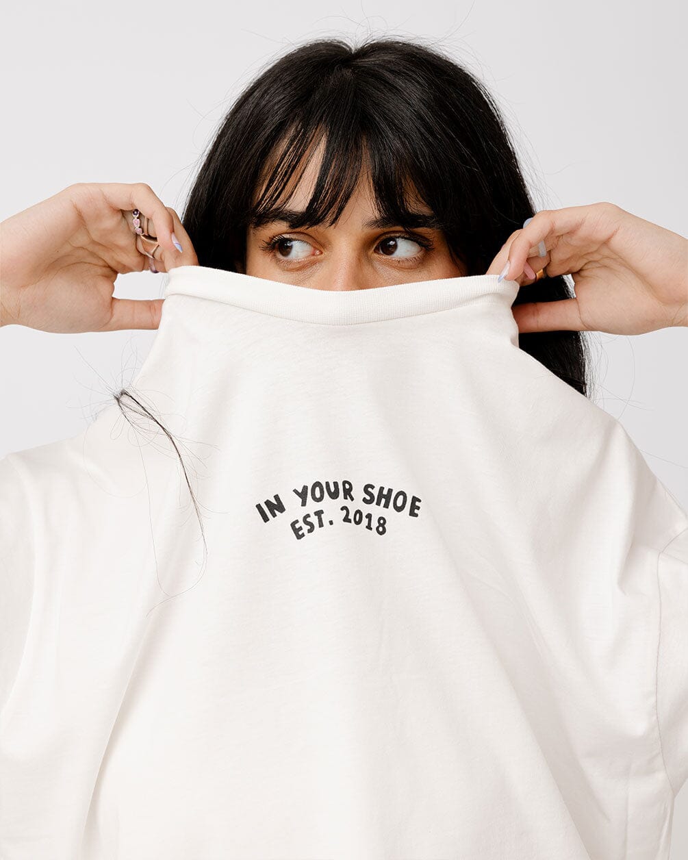 Who Came First Printed Oversized Tee Printed Oversized Tees In Your Shoe
