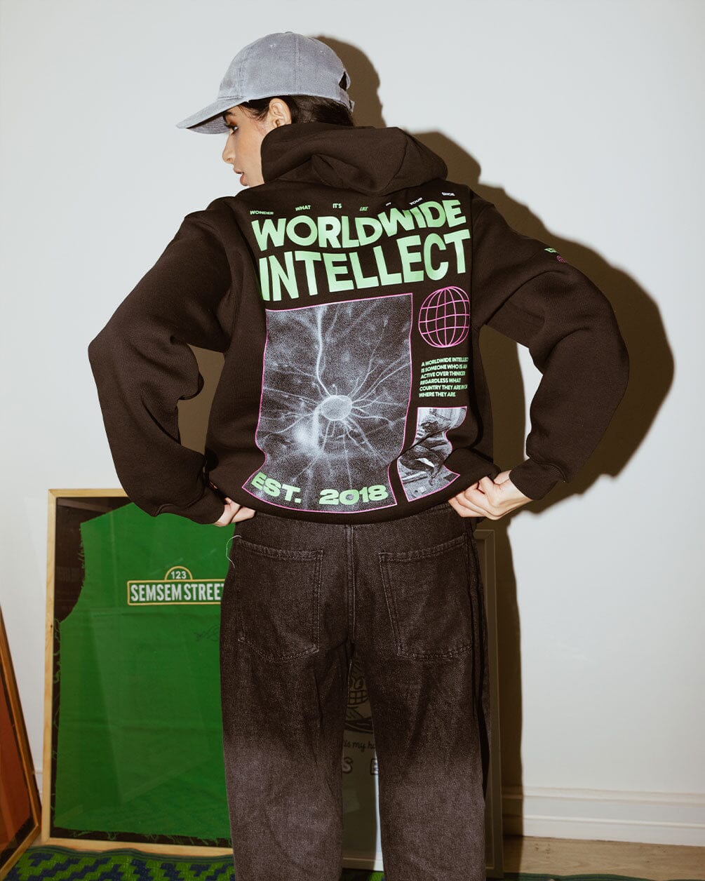 Worldwide Intellect Hoodie Printed Hoodies IN YOUR SHOE M 