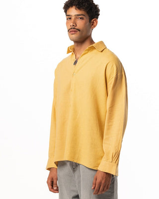 Yellow Boyfriend Linen Shirt Boyfriend Shirt IN YOUR SHOE