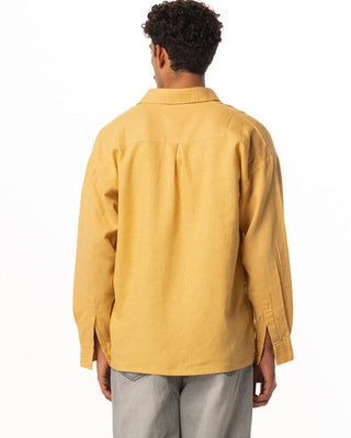 Yellow Boyfriend Linen Shirt Boyfriend Shirt IN YOUR SHOE L