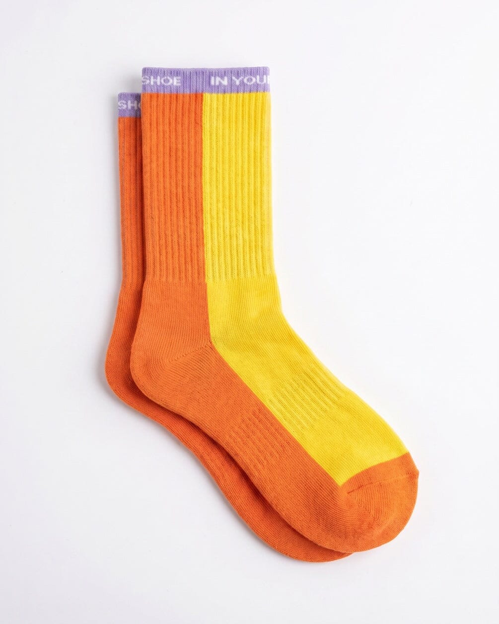 Yellow & Orange Neck Socks Neck Socks IN YOUR SHOE