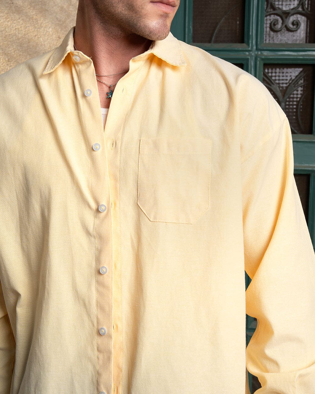 Yellow Oversized Oxford Shirt Oxford Shirt IN YOUR SHOE