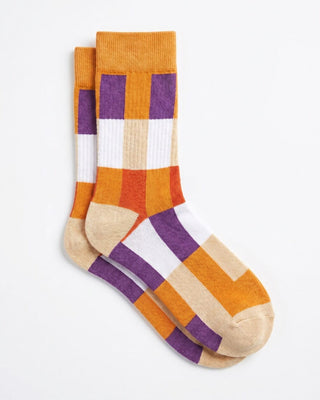 Yellow Party Stripes Neck Socks Neck Socks IN YOUR SHOE