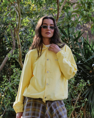 Yellow Printed Regular Windbreaker Windbreaker IN YOUR SHOE
