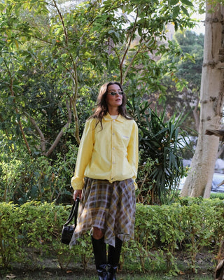 Yellow Printed Regular Windbreaker Windbreaker IN YOUR SHOE