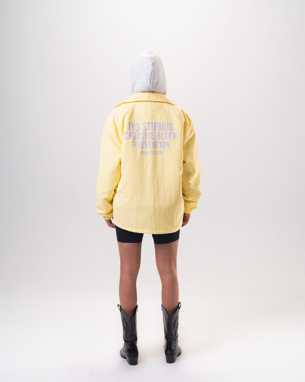 Yellow Printed Regular Windbreaker Windbreaker IN YOUR SHOE
