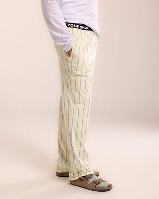 Yellow Striped Fluffy Pjoys Fluffy Pjoys IN YOUR SHOE