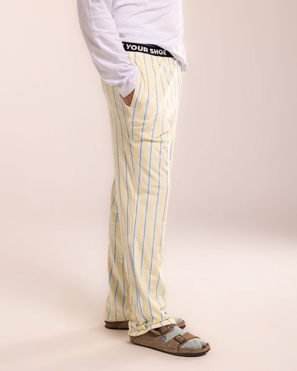 Yellow Striped Fluffy Pjoys Fluffy Pjoys IN YOUR SHOE