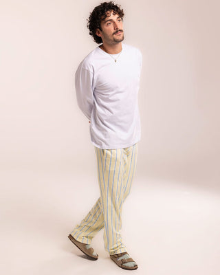 Yellow Striped Fluffy Pjoys Fluffy Pjoys IN YOUR SHOE L