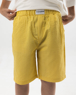 Yellow Striped Kids Boxer Shorts Kids Boxer Shorts IN YOUR SHOE 10-11