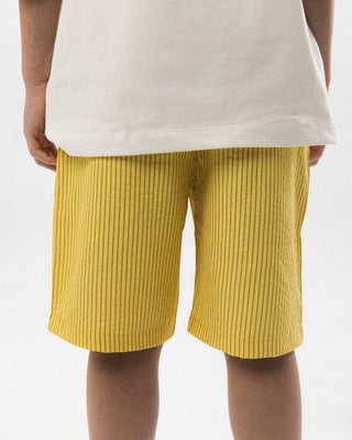 Yellow Striped Kids Boxer Shorts Kids Boxer Shorts IN YOUR SHOE 12-13